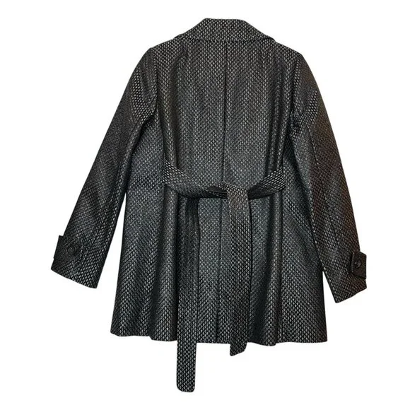 J. Crew Collection Women’s Gray Size Jacket Coat Blazer Rayón Silk Blend Belt - Picture 2 of 12